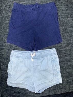 The Children's Place Navy and Light Blue Athletic Shorts Set
